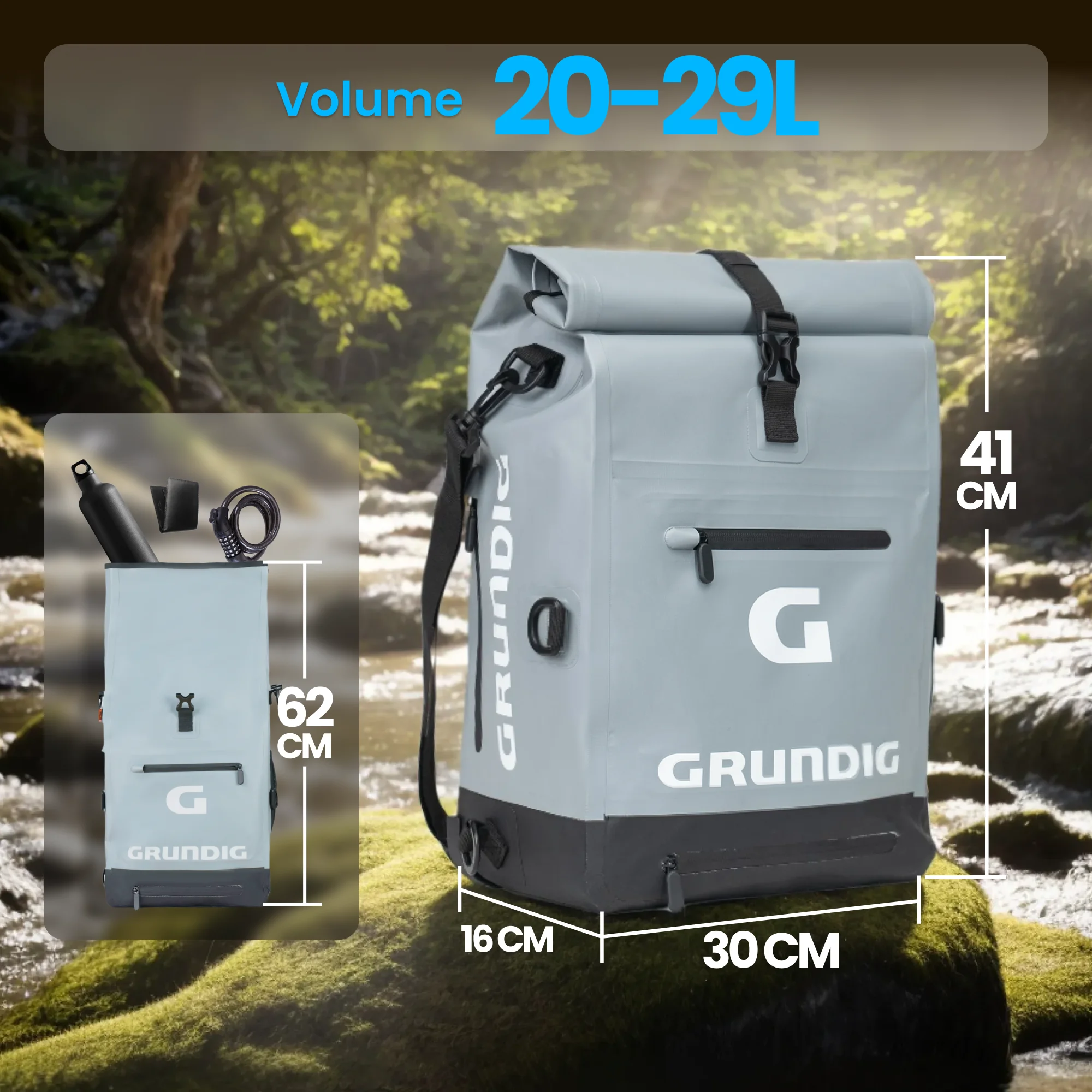 Wasserdichte, wandelbare Fahrradtasche – 3-in-1 Rucksack & Fahrradtasche