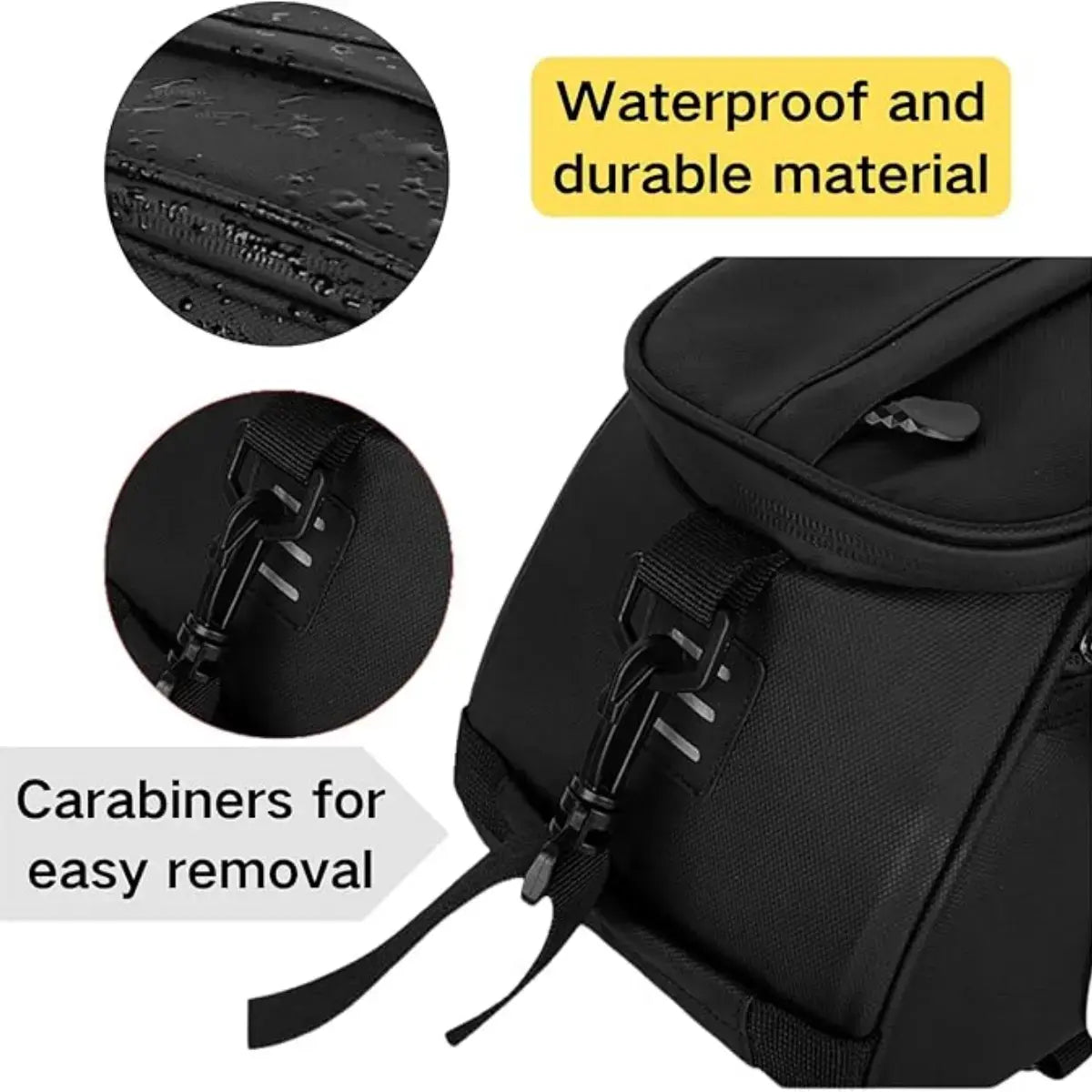 Grundig Fahrrad-Gepäcktasche 8 L – wasserdicht, isoliert, mit Schultergurt und Kühlfach