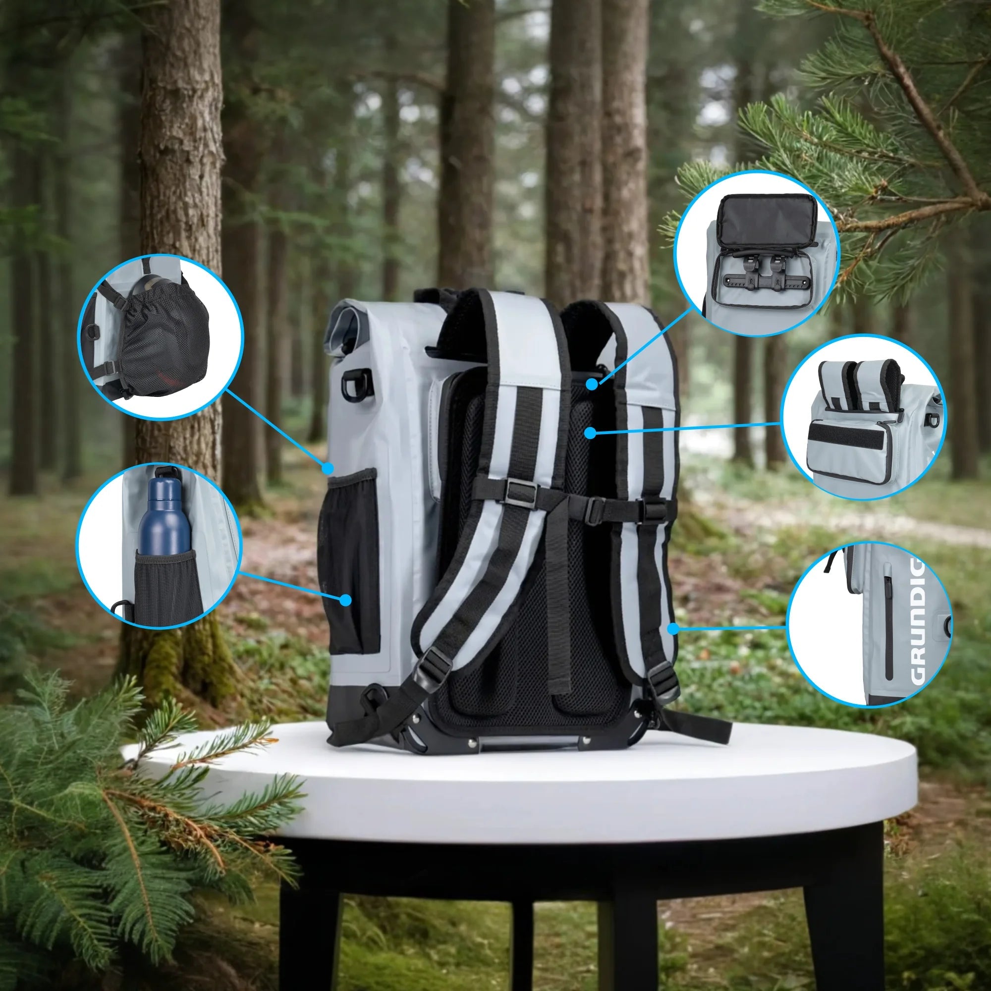 Wasserdichte, wandelbare Fahrradtasche – 3-in-1 Rucksack & Fahrradtasche