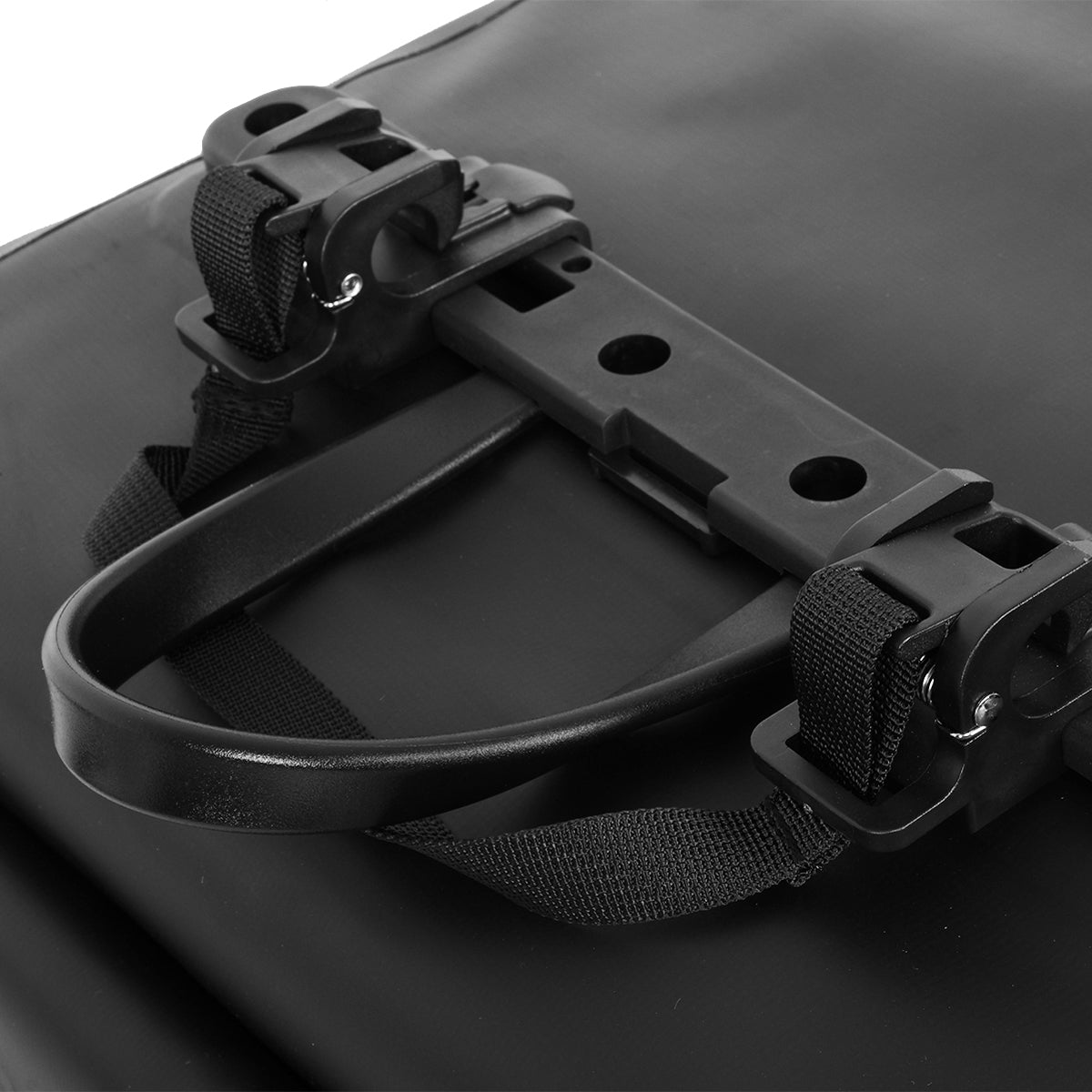 Waterproof Bike Pannier Bag with Roll-Top Closure, Wear-Resistant & Convertible to Shoulder Bag|#Color_Schwarz