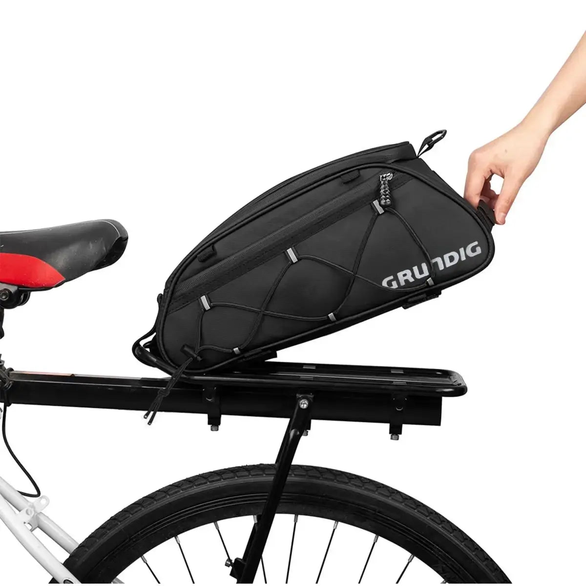 Grundig Fahrrad-Gepäcktasche 8 L – wasserdicht, isoliert, mit Schultergurt und Kühlfach