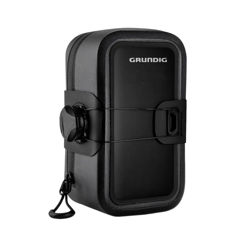 Grundig Self-Locking Waterproof Saddle Bag – Quick & Secure Mount|#Color_Black