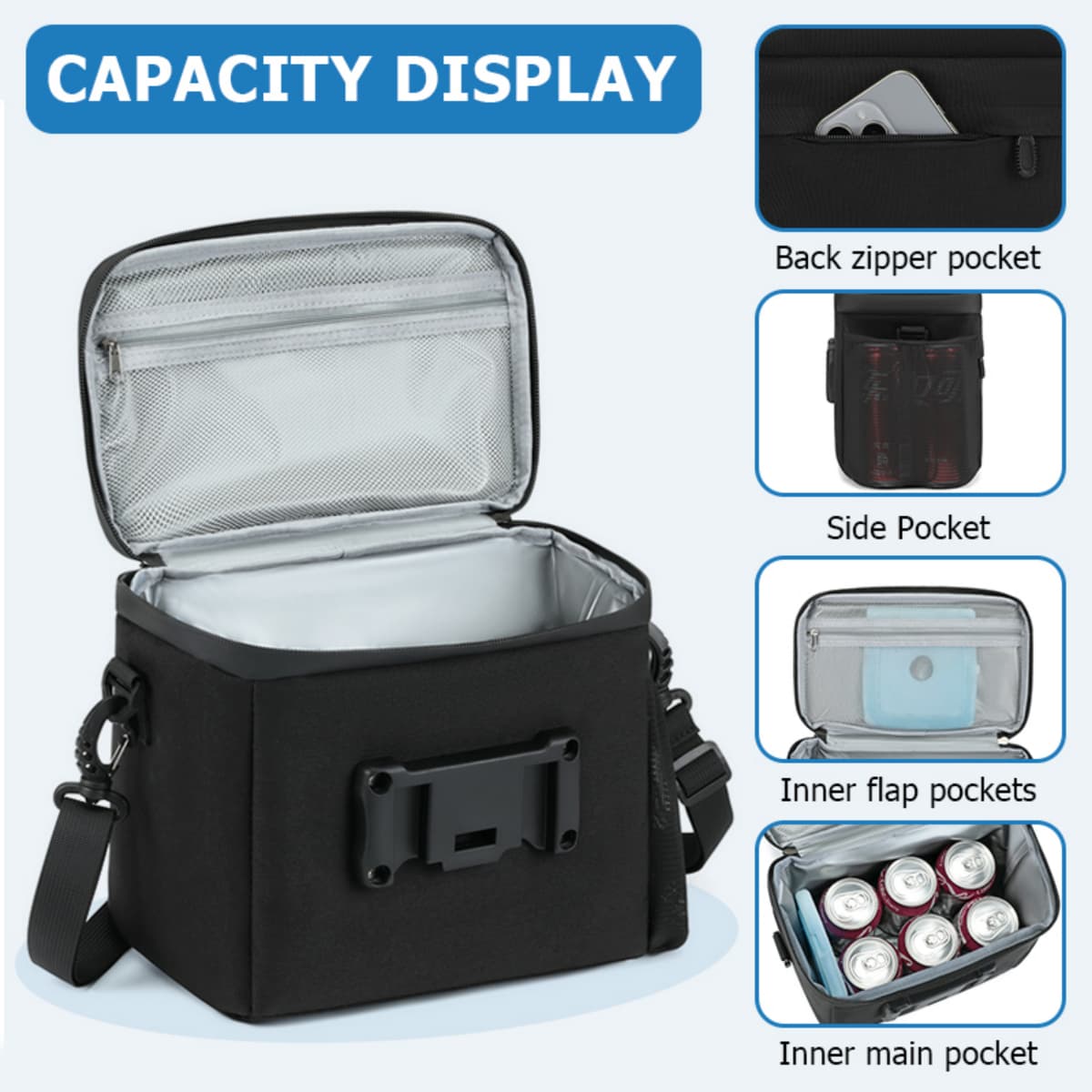 Grundig Lenkertasche – 6 L, wasserdicht, mit Schnellverschluss, Touchscreen-Halterung und Schultergurt